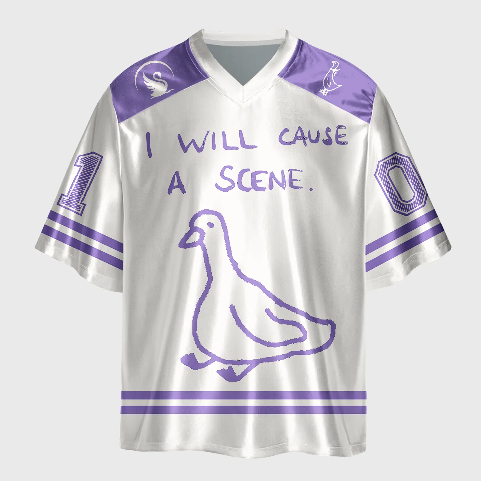 Tokyo-Lion Stupid Goose Funny Japan Retro Glossy Oversized Jersey