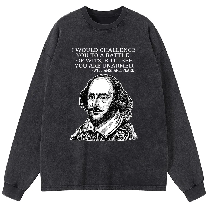 Tokyo-Lion Your Intelligence Is Inferior To Mine Washed Long Sleeve T-Shirt-Tokyo-Lion