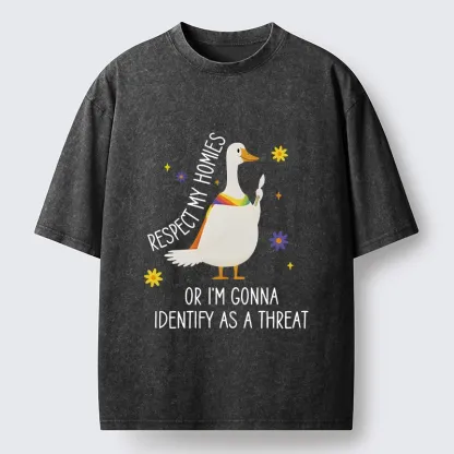 Tokyo-Lion Goose Pride Art Washed T-Shirt-Tokyo-Lion