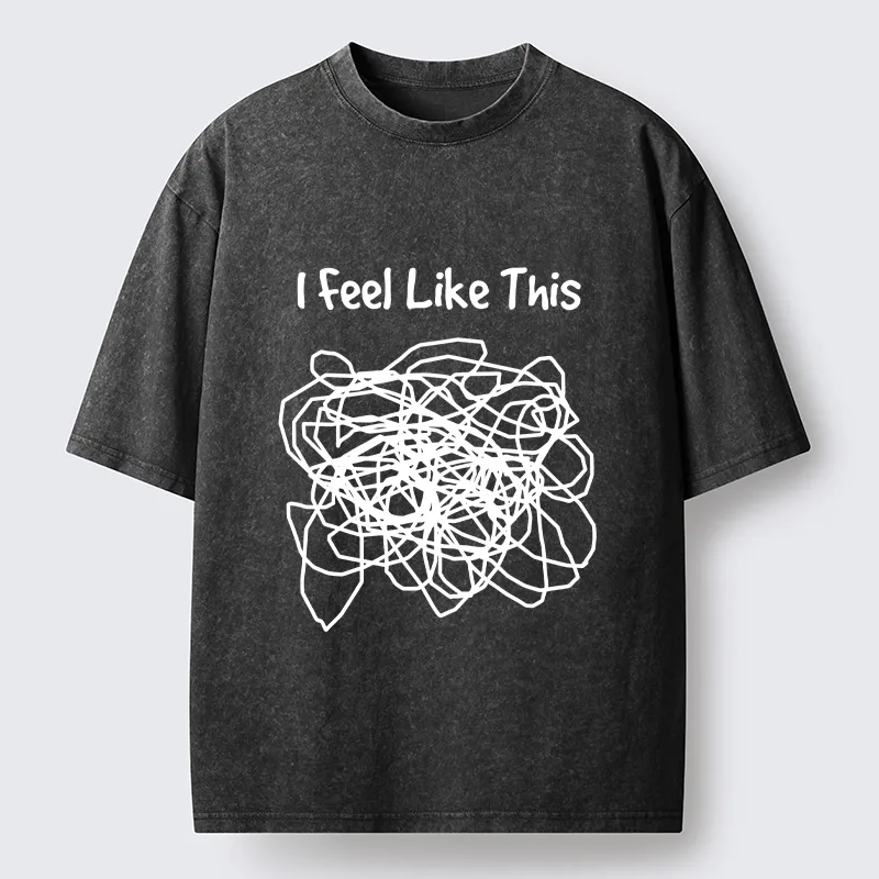 Tokyo-Lion This Is How My Brain Feels Washed T-Shirt