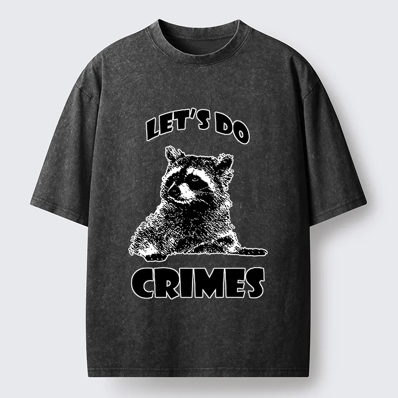 Tokyo-Lion Raccoon’s Crime Pact Washed T-Shirt