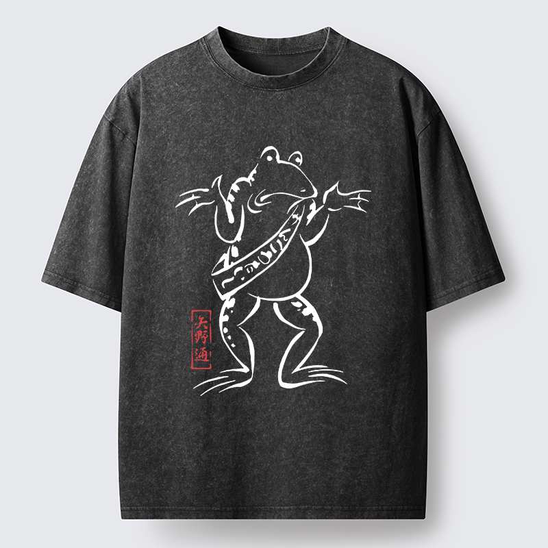 Tokyo-Lion Helpless Frog Washed T-Shirt