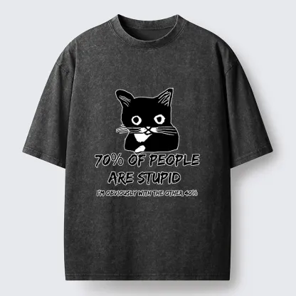 Tokyo-Lion Opinionated Funny Washed T-Shirt