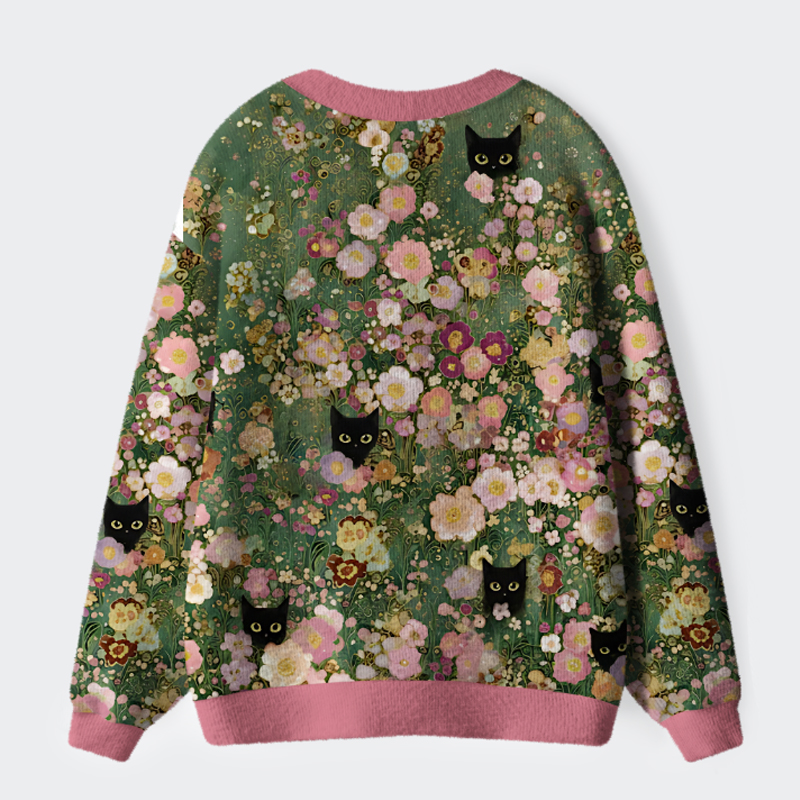 Tokyo-Lion Secret Garden Ugly Cardigan Sweater
