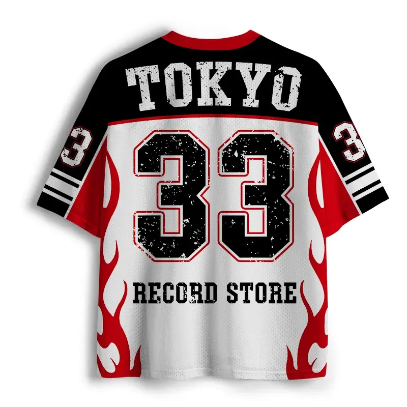 Tokyo-Lion Tokyo Record Store Cat CD Mesh Jersey