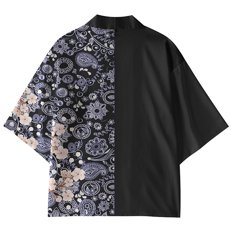Tokyo-Lion Flower Pattern Kimono Cardigan