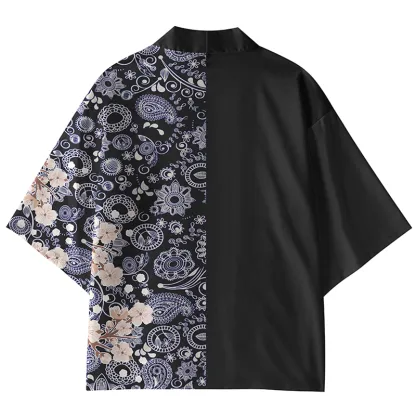 Tokyo-Lion Flower Pattern Kimono Cardigan