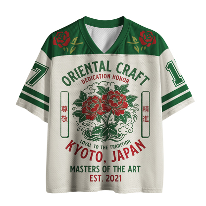 Tokyo-Lion Elegant Oriental Craft Mesh Jersey-Tokyo-Lion