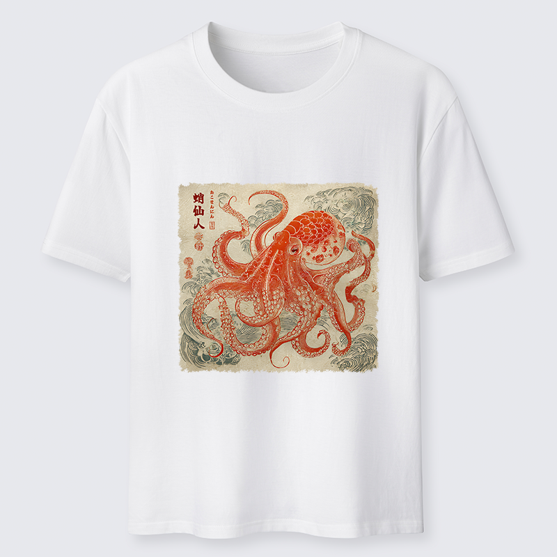 Tokyo-Lion Octopus Sage Classic T-Shirt