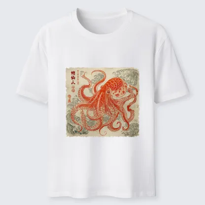 Tokyo-Lion Octopus Sage Classic T-Shirt