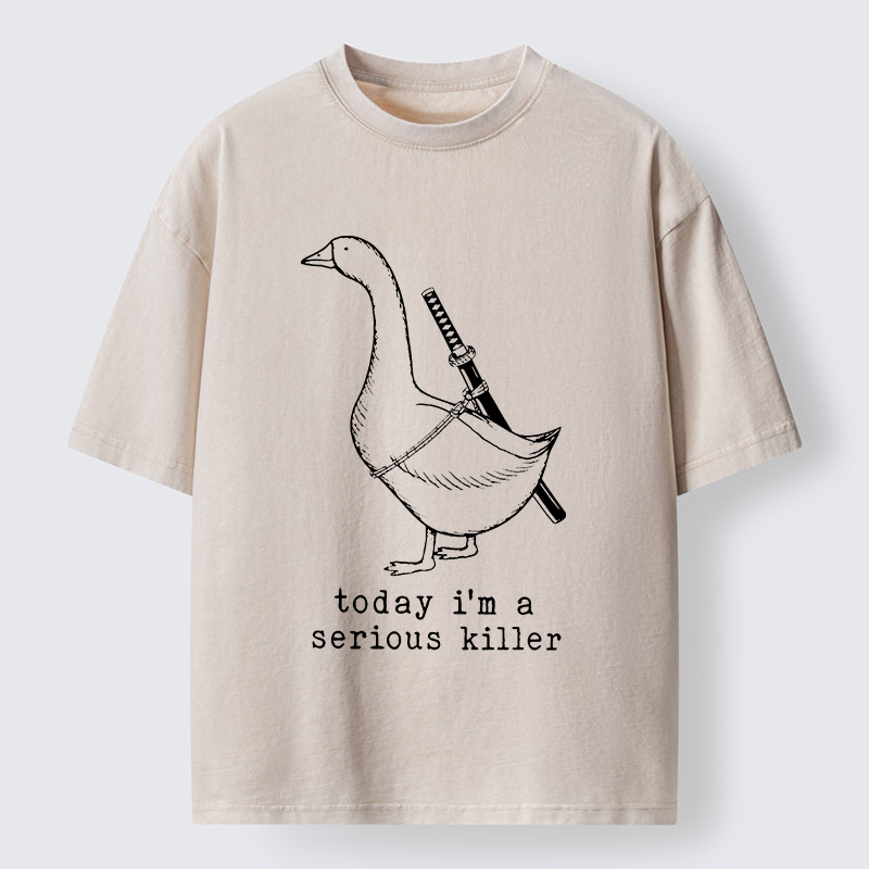 Tokyo-Lion Serious Japanese Goose Washed T-Shirt