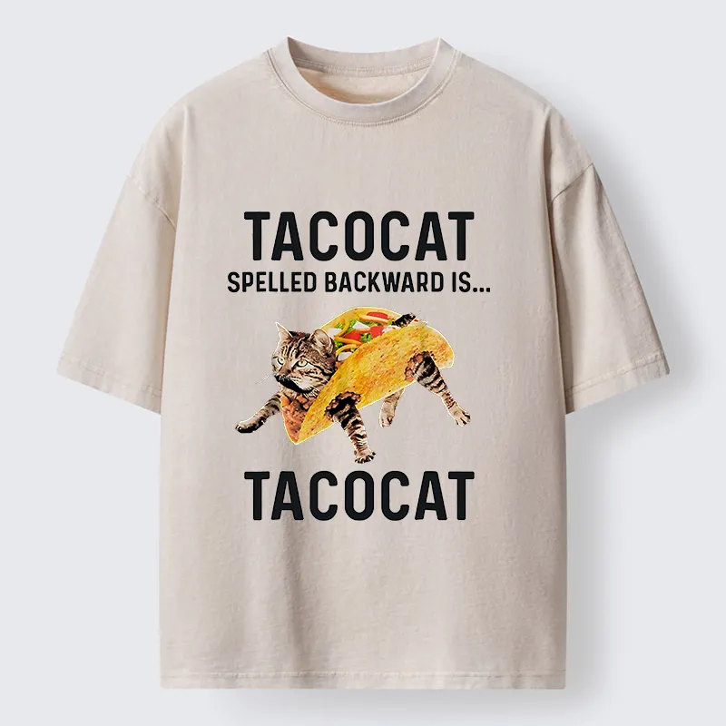 Tokyo-Lion Tacocat Funny Washed T-Shirt