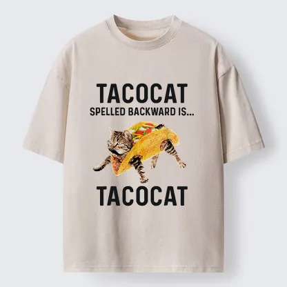 Tokyo-Lion Tacocat Funny Washed T-Shirt