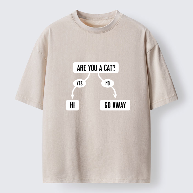 Tokyo-Lion Are You A Cat Washed T-Shirt