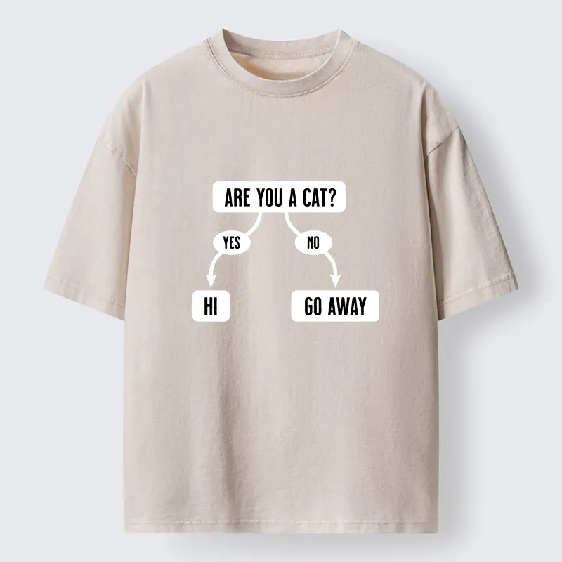 Tokyo-Lion Are You A Cat Washed T-Shirt
