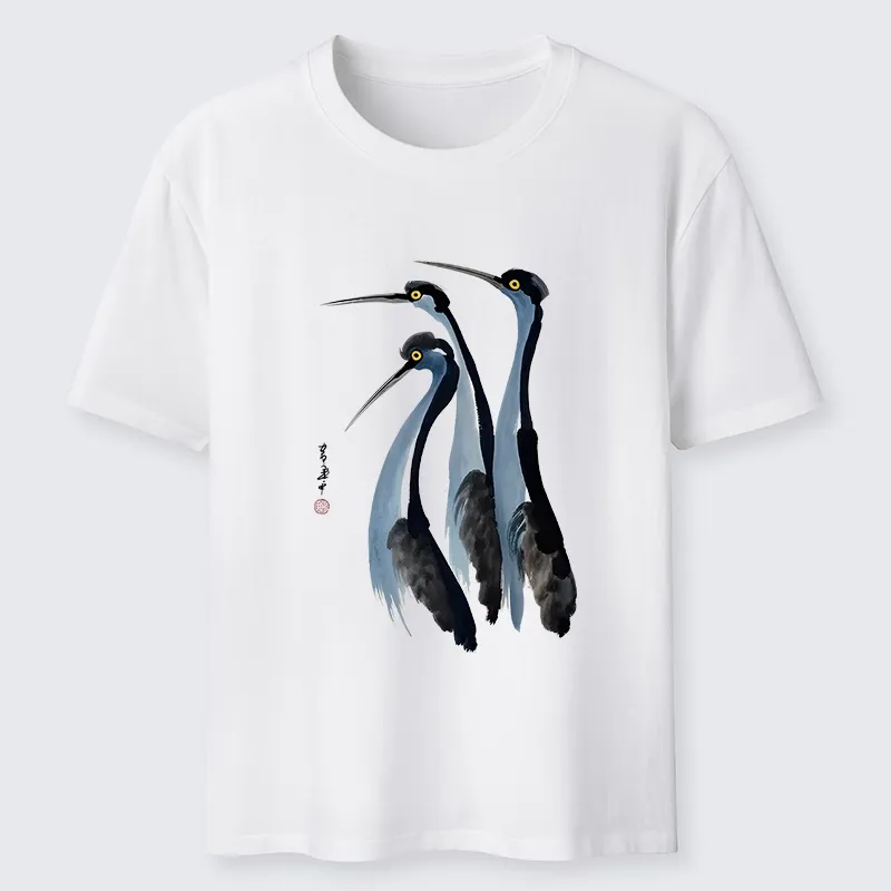Tokyo-Lion Blue Crane Classic T-Shirt