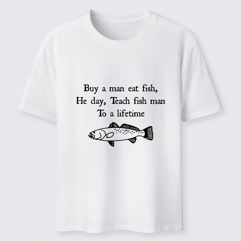 Tokyo-Lion Man Eat Fish Meme Classic T-Shirt