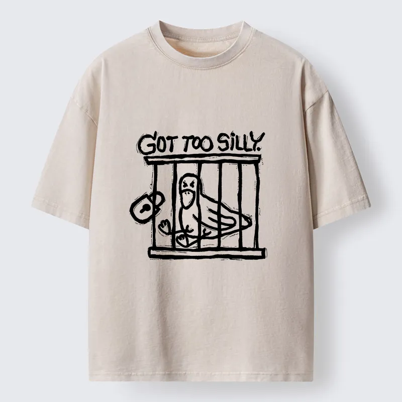 Tokyo-Lion Lock Up A Stupid Goose Washed T-Shirt