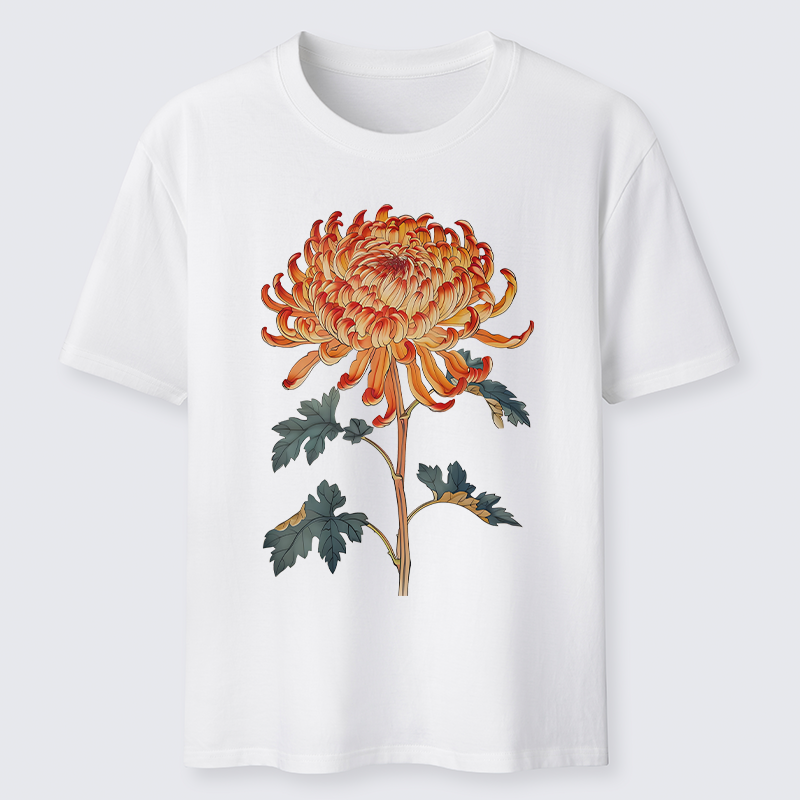 Tokyo-Lion Japanese Chrysanthemum Flower Classic T-Shirt-Tokyo-Lion