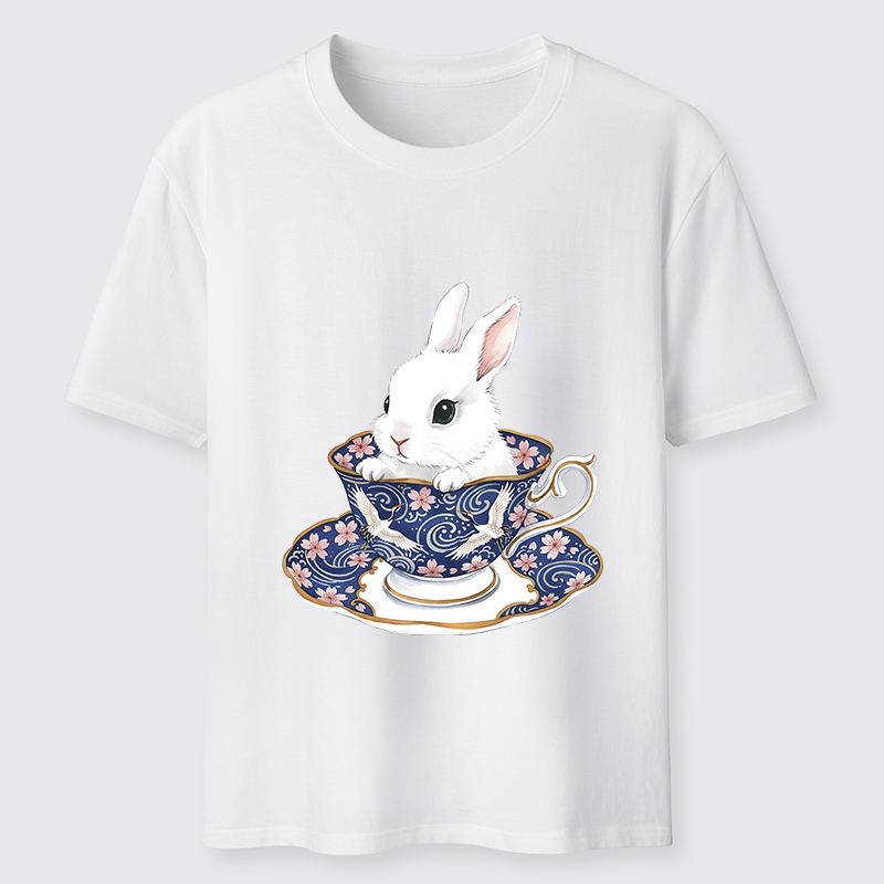 Tokyo-Lion Cute Rabbit Tea Set Classic T-Shirt