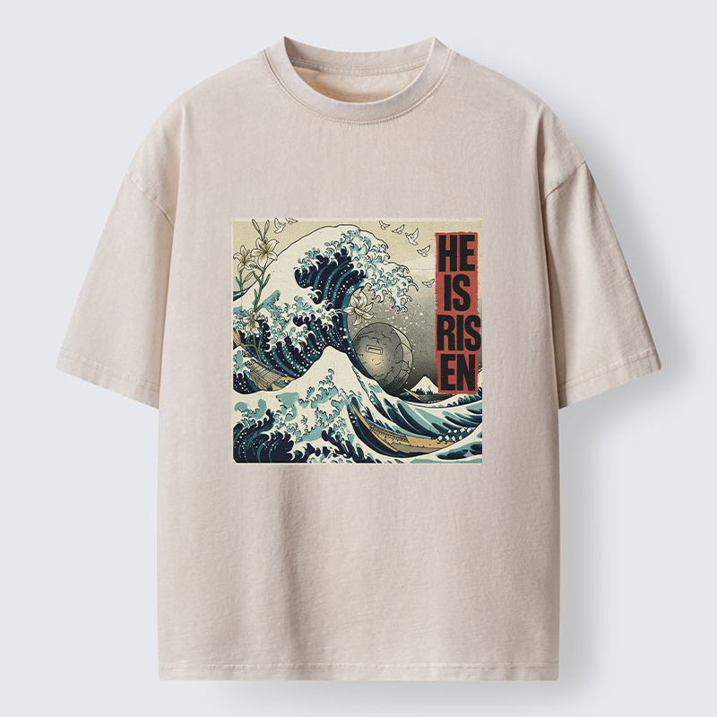 Tokyo-Lion Easter Wave Washed T-Shirt