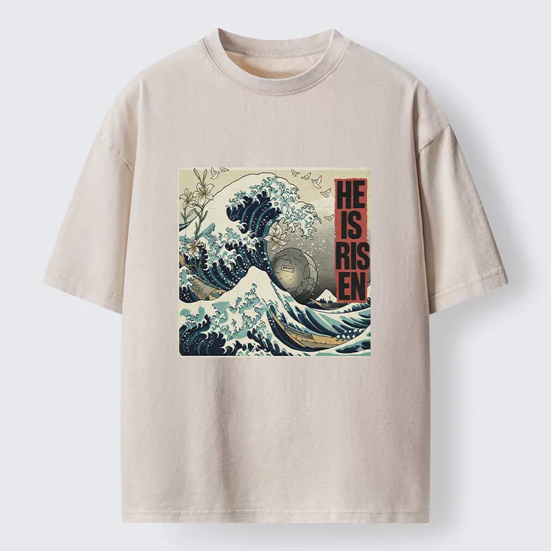 Tokyo-Lion Easter Wave Washed T-Shirt