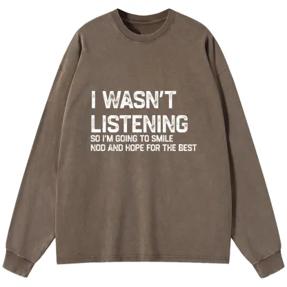Tokyo-Lion Indifferent To Everything Washed Long Sleeve T-Shirt-Tokyo-Lion