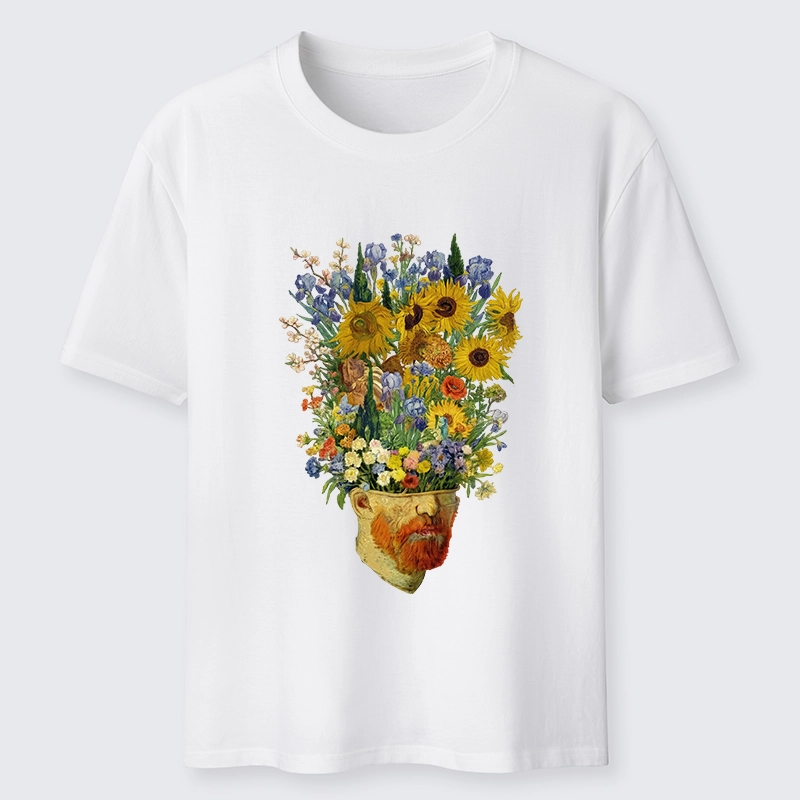 Tokyo-Lion Van Gogh's Blooming Flowers Classic T-Shirt