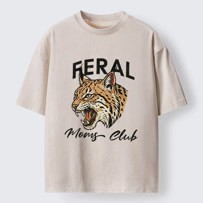Tokyo-Lion Lynx Roaring For Mom Power Washed T-Shirt