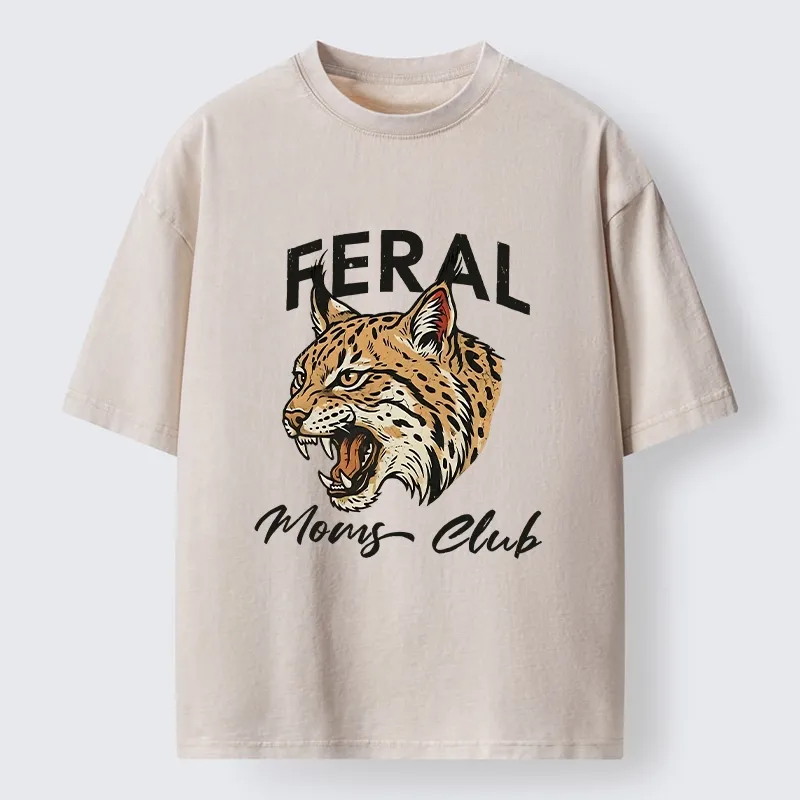 Tokyo-Lion Lynx Roaring For Mom Power Washed T-Shirt