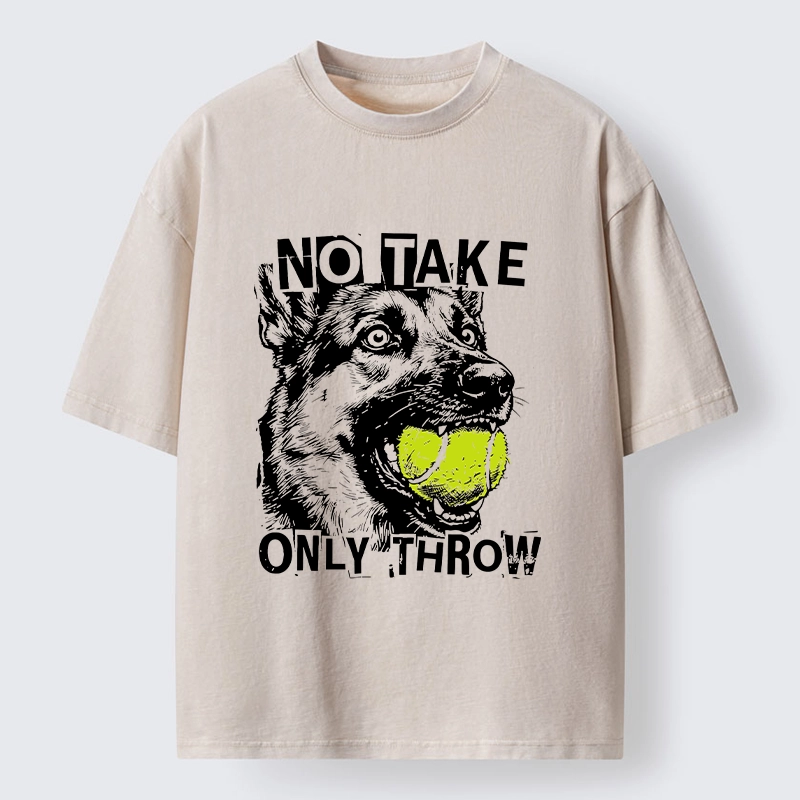Tokyo-Lion Dog Wants Ball Thrown Washed T-Shirt