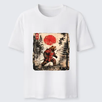 Tokyo-Lion Japanese Samurai Bear With Katana Classic T-Shirt-Tokyo-Lion