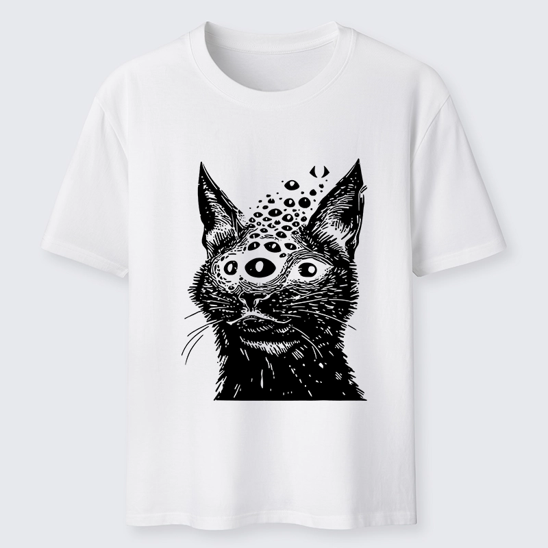 Tokyo-Lion Trippy Cat Third Eye Meme Classic T-Shirt