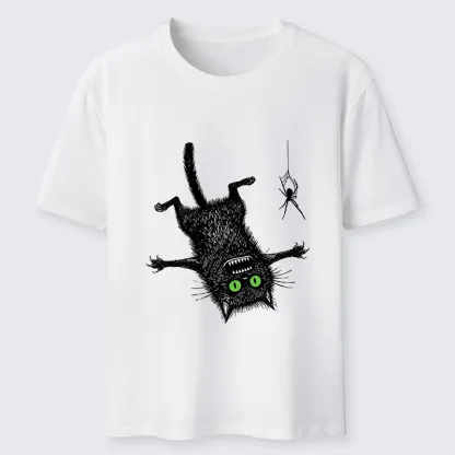 Tokyo-Lion Scared Cat Vs Spider Prank Classic T-Shirt