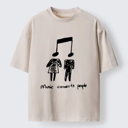 Tokyo-Lion Music Is The Universal Language Washed T-Shirt