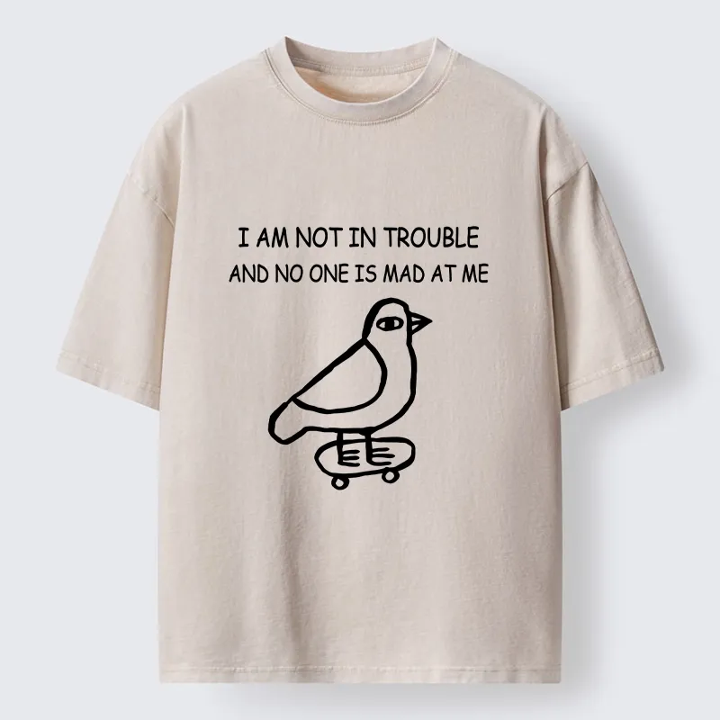 Tokyo-Lion Bird Pretends It Did Nothing Wrong Washed T-Shirt