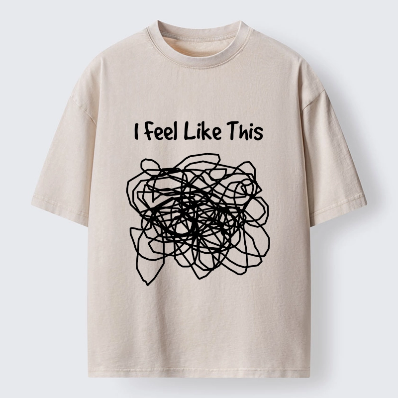 Tokyo-Lion This Is How My Brain Feels Washed T-Shirt