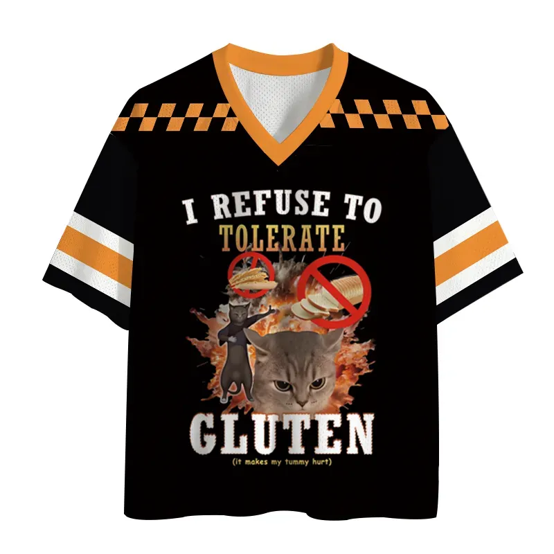 TokyoLion I Refuse to Tolerate Gluten Mesh Jersey