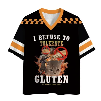 TokyoLion I Refuse to Tolerate Gluten Mesh Jersey