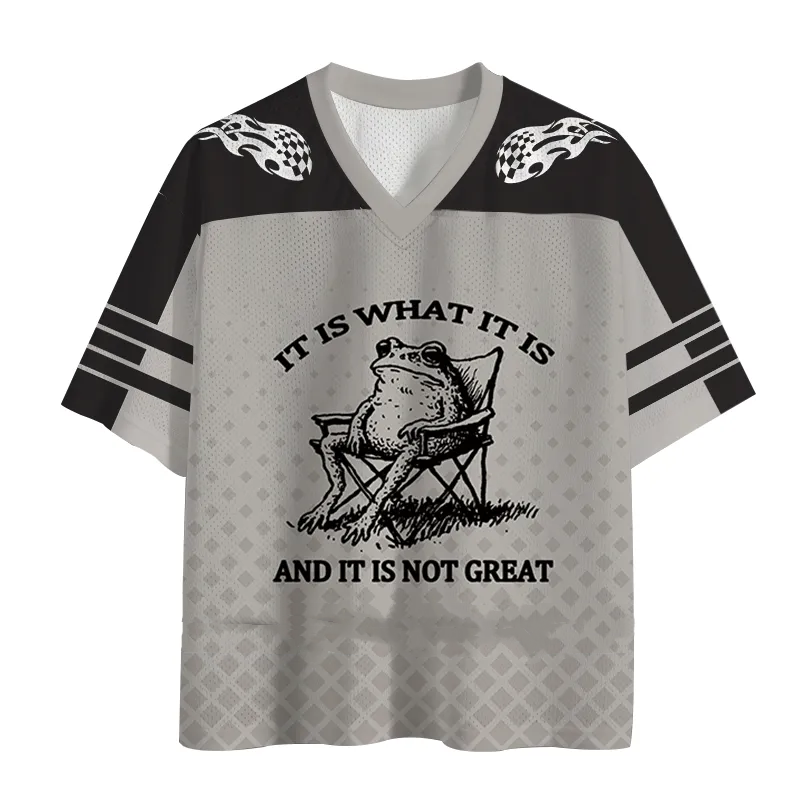 Tokyo-Lion Resting Frog Funny Mesh Jersey