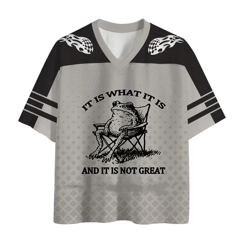 Tokyo-Lion Resting Frog Funny Mesh Jersey