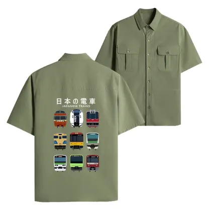 Tokyo-Lion Japanese Train Collection Work Shirt-Tokyo-Lion