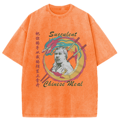 Tokyolion Succulent Chinese Meal Meme Washed T-Shirt