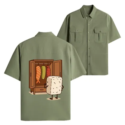 Tokyo-Lion Sushi Pick Out Clothes Work Shirt