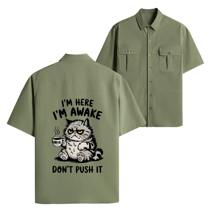 Tokyo-Lion Tired Cat Work Shirt