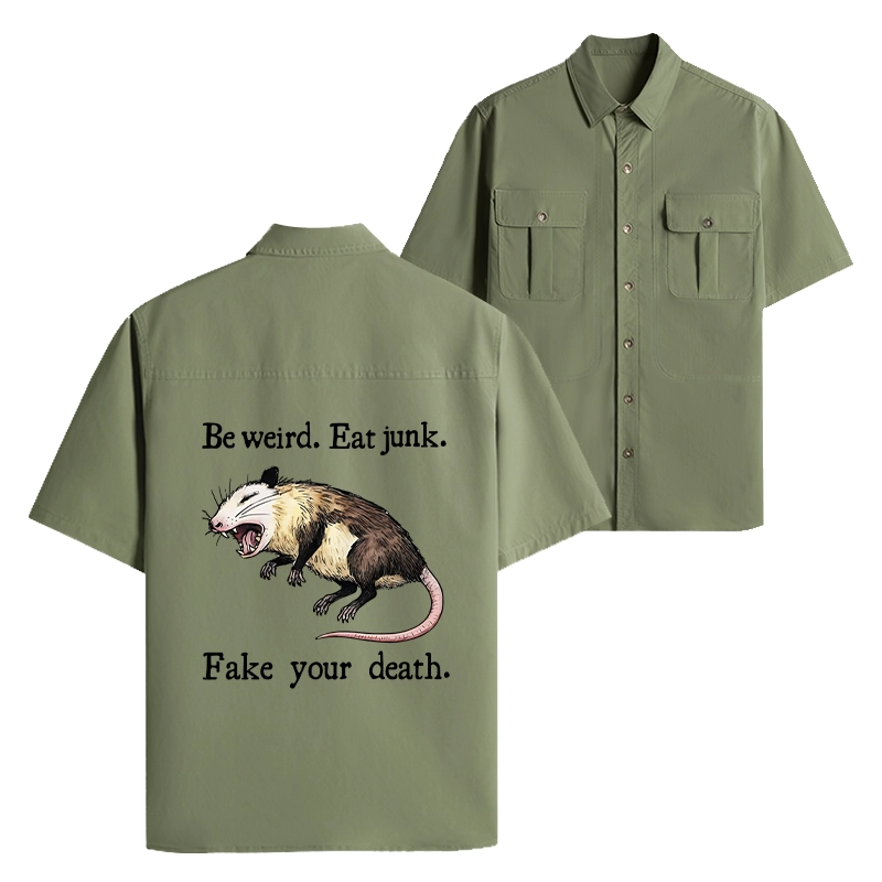 Tokyo-Lion Possum Playing Dead Work Shirt