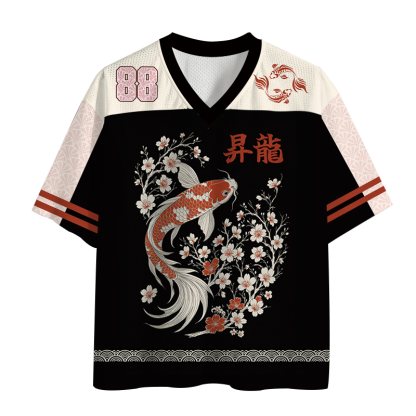 TokyoLion Sakura And Koi Mesh Jersey