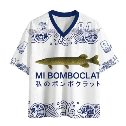 TokyoLion Mi Bomboclat Fish Meme Mesh Jersey