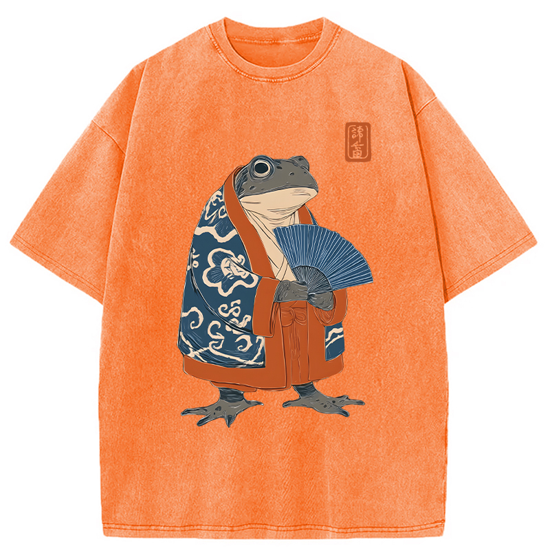 Tokyolion Frog Kimono Washed T-Shirt
