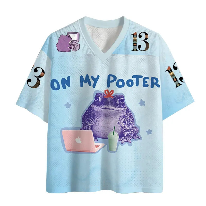 Tokyolion On My Pooter Funny Frog Mesh Jersey